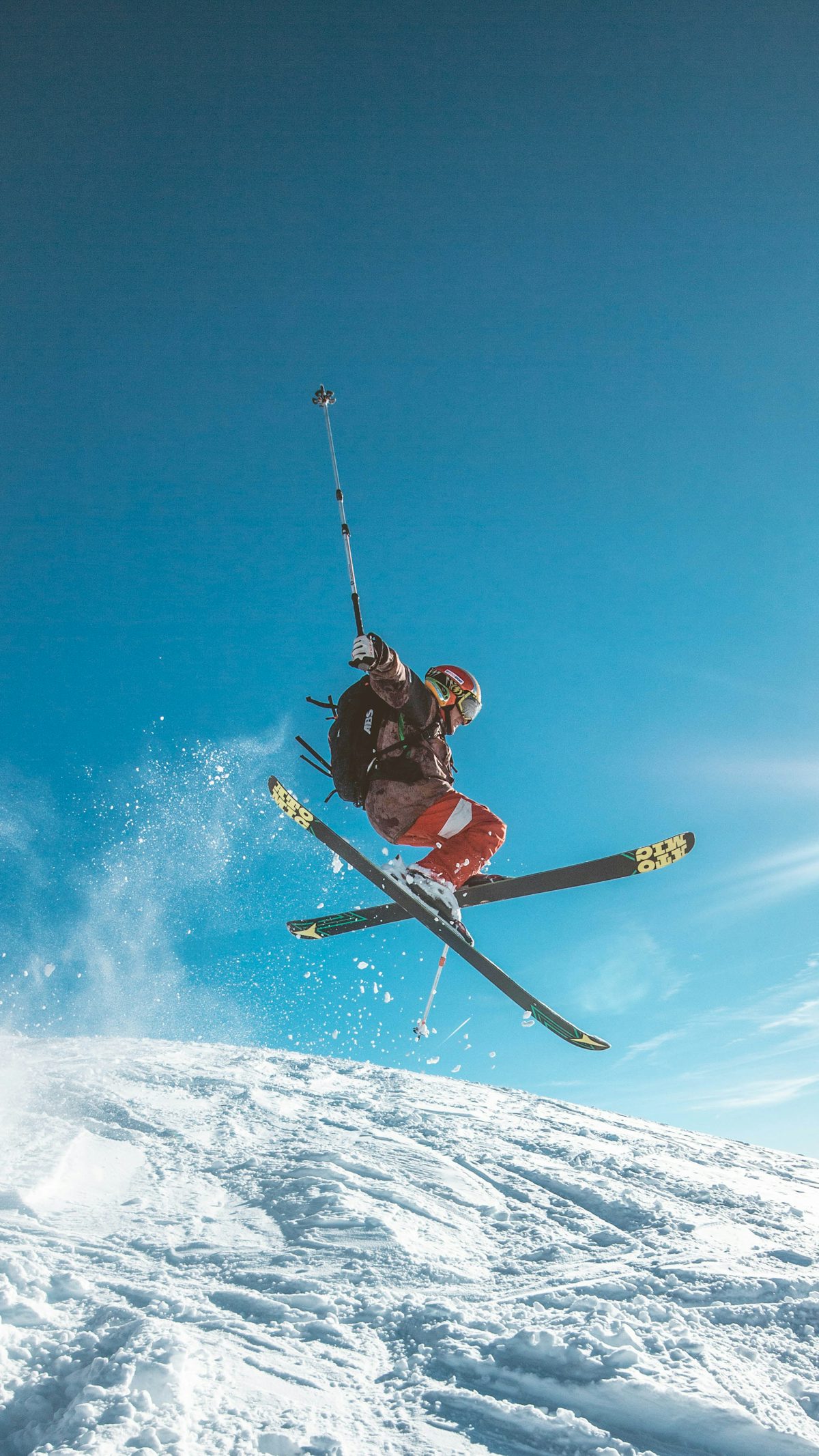 Freestyle sur les pistes des Menuires, vallée des Belleville