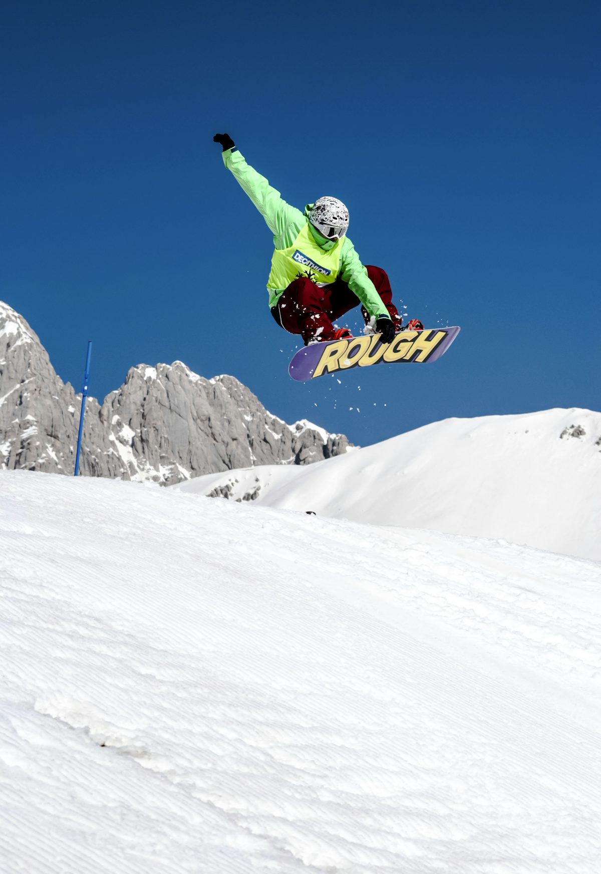 Saut en snowboard à Val d'Isère, Haute-Tarentaise